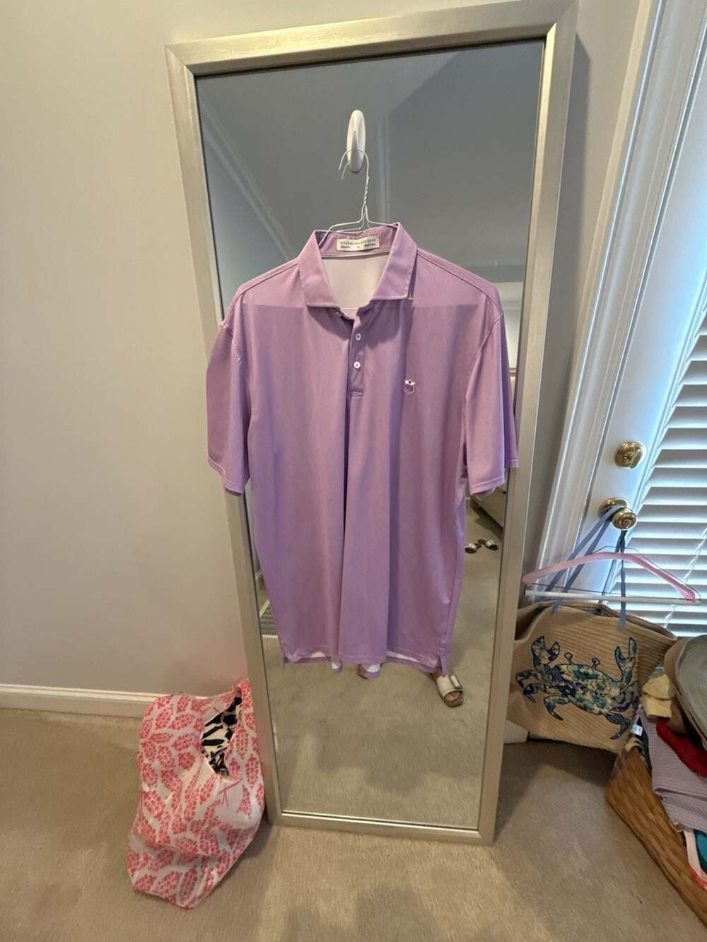 Holderness & Bourne Men's Tailored Fit Golf Performance Polo Shirt Purple